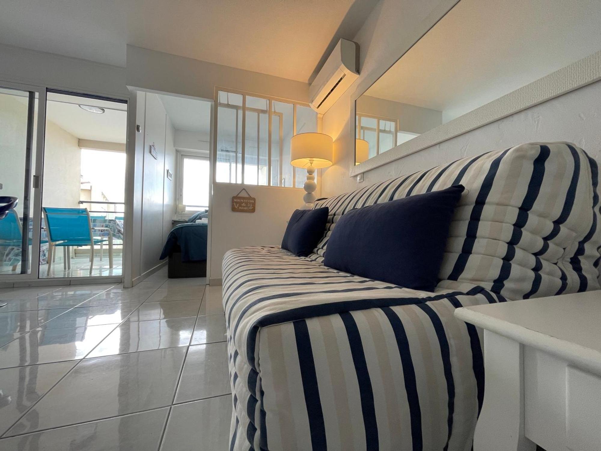 T2 Vue Mer Canet Plage - Le Petit Paradis エクステリア 写真